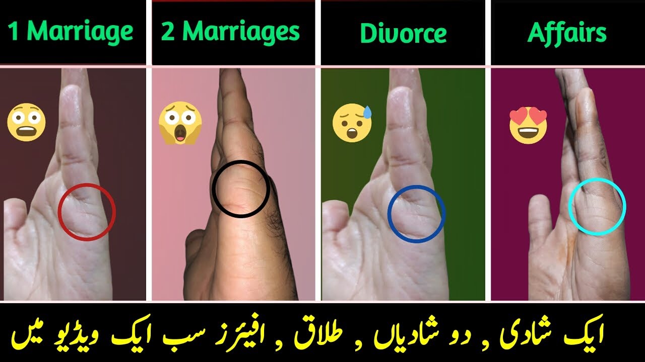 Second Marriage Line and Divorce Line in Hand|Dosri Shadi aur Talaq ke lakeer |Affair Line Palmistry