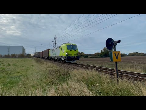 Omledningar på enkelspår! Tåg i Kvidinge!