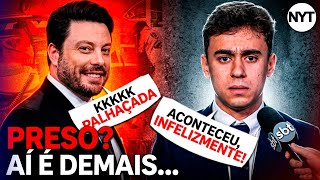 DANILO GENTILI ri da cara do NIKOLAS FERREIRA, 