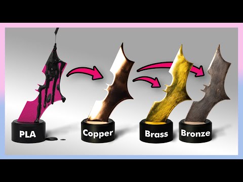 Electroplating 3D Prints to Brass & Bronze | FULL TUTORIAL