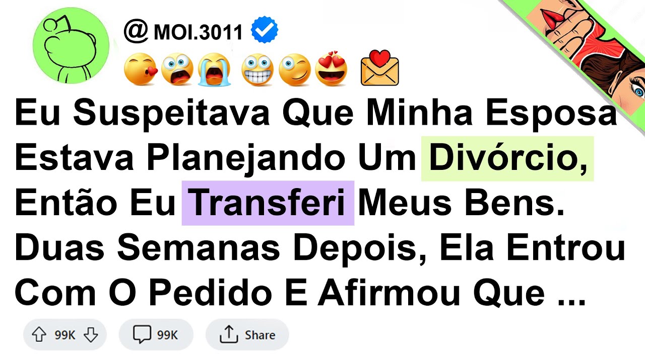 história - Eu Suspeitava Que Minha Esposa Estava Planejando Um Divórcio, Então Eu Transferi Meus ...