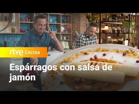 Receta de espárragos con salsa de jamón - Menudos Torres | RTVE Cocina