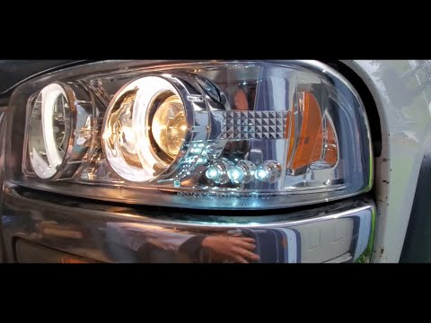 Instant Modern Look! 99-07 Silverado Halo Projector Headlight 'Glow Up