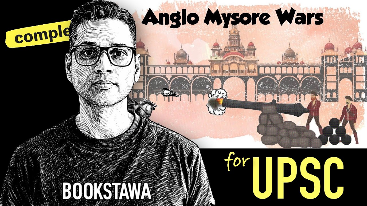 Detailed video covering course of Anglo Mysore conflicts