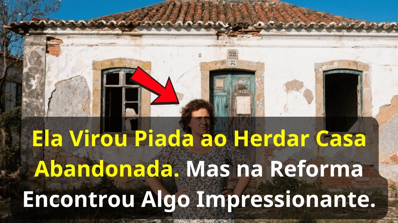 Ela Virou Piada ao Herdar Casa Abandonada  Mas na Reforma Encontrou Algo Impressionante