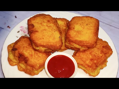 Unique Bread Pakoda Recipe | Stuffed Bread Pakoda | Street style Bread Pakoda | Tea Time Snacks
