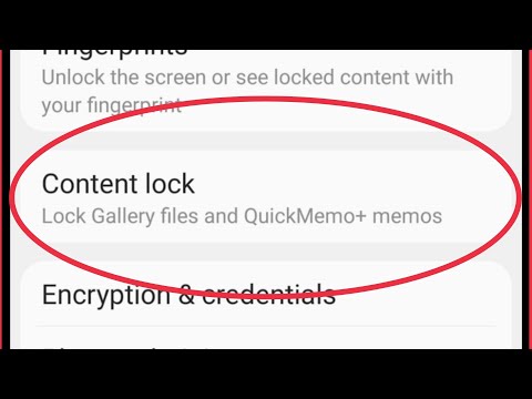 How To Enable Content lock Feature in LG Phones