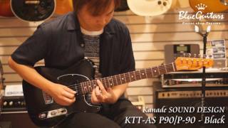 Video thumbnail for Blue Guitars - Kanade SOUND DESIGN KTT-AS P90/P-90 - Black by Blue Guitars