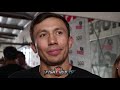 GENNADY GOLOVKIN TELLS EVERYONE AT 160LBS TO GET IN LINE TO FIGHT HIM! SAYS SAUNDERS NOT SERIOUS