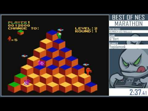 Best of NES Marathon 2015 - Q*bert crazy run!!!