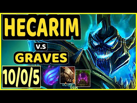 HECARIM vs GRAVES - 10/0/5 KDA JUNGLE CHALLENGER GAMEPLAY - EUW