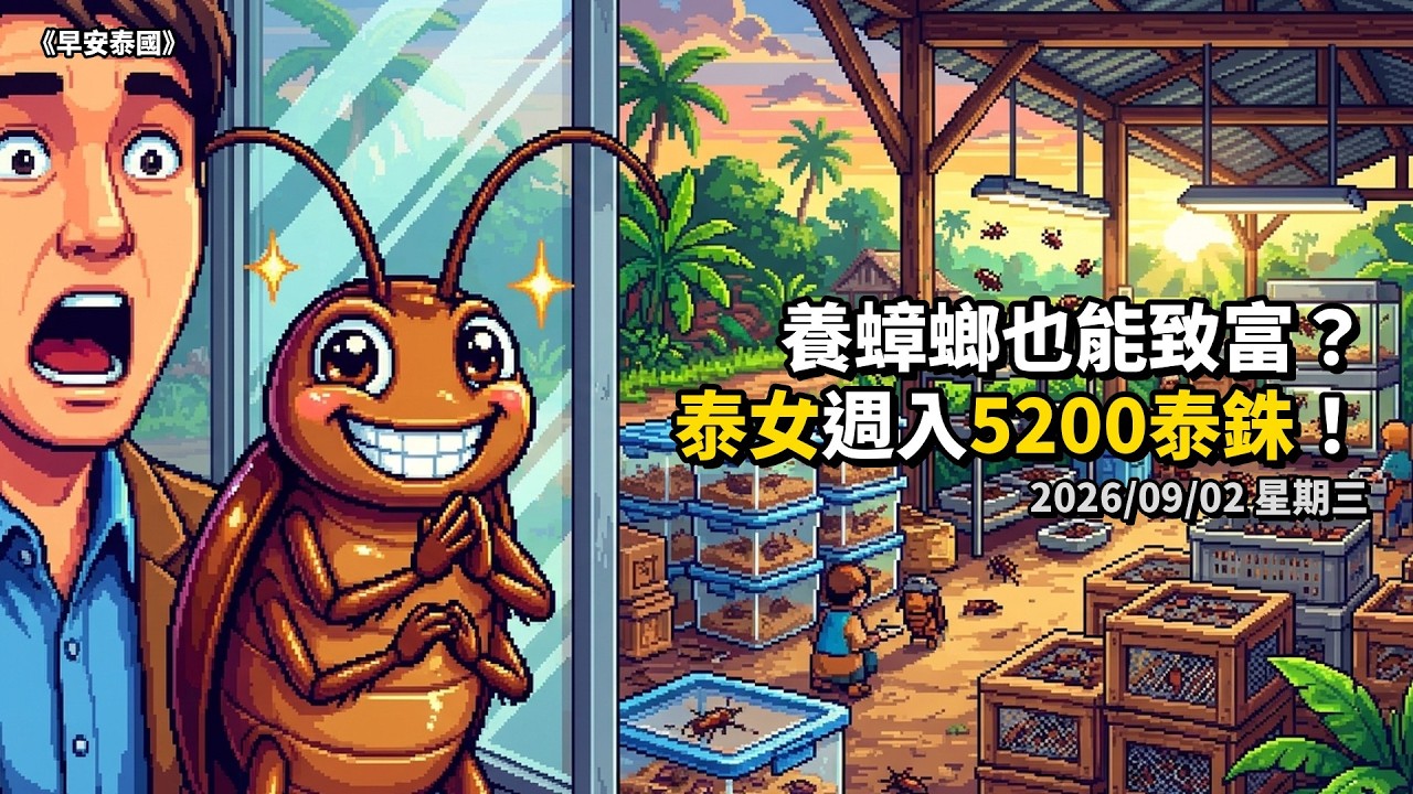 泰女養蟑螂當釣餌，週賺5200泰銖超吸金！ episode artwork