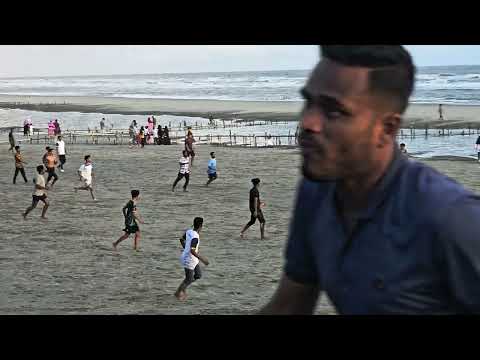 Beach football in Cox's Bazar #football #coxbazar #seabeach #beachfootball