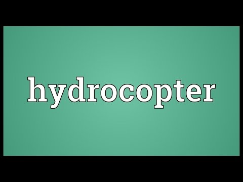 Hydrocopter Meaning