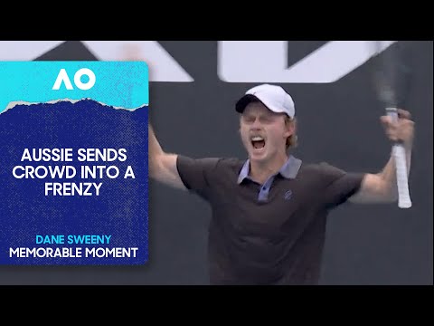Dane Sweeny Sends the Aussie Crowd into a Frenzy! | Australian Open 2026