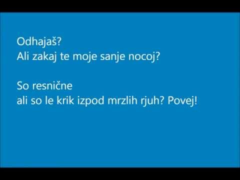 Skalp - Krik izpod mrzlih rjuh - besedilo / lyrics