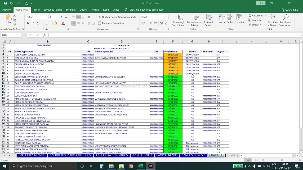 Lista Garantia Safra