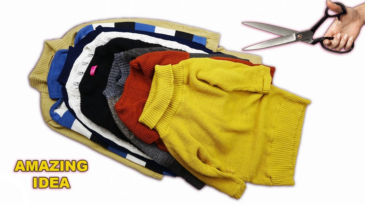 Я преобразила старые свитера! Те, кто это видел, были поражены!