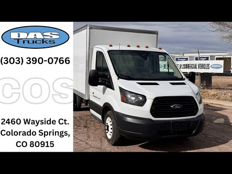 2018 Ford Transit 350 HD 12' Box Truck w/ Ramp Stock #71084