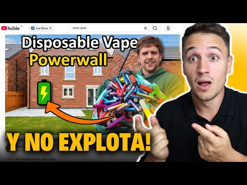 500 vaporizadores desechables reciclados en una batería para alimentar una casa y un taller: sufici
