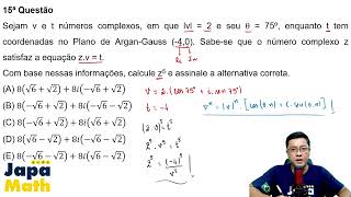 Prova Resolvida EFOMM(2025 - 2026) - Matemática - Questão 15
