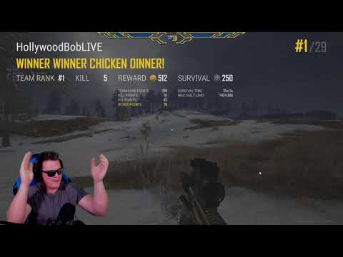 pubg - chicken dinner w/ HollywoodBob!