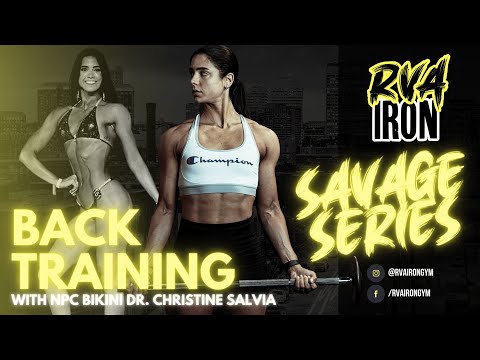 BACK DAY with NPC Bikini Dr. Christine Salvia