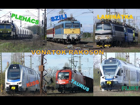 PLEHÁCS, ÁZEA, TAURUS és sok más vonat Rákos vasútállomáson