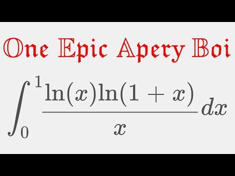 Integrating one E🅱IC Apery Boi - Papa's Improvised Session #4 [ integral ln(x)ln(x+1)/x ]
