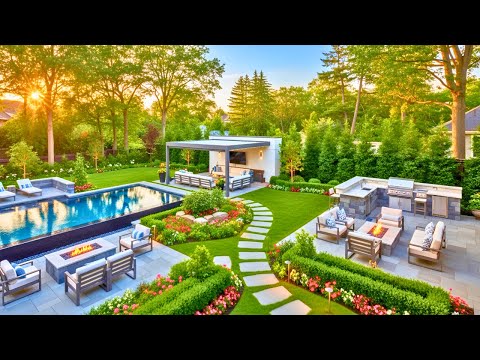 Luxury Backyard Ideas: Elegant Pools, Outdoor Kitchens & Fire Features for A Resort-Style Escape