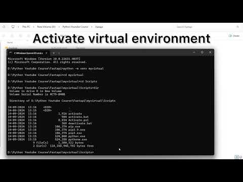 Create Virtual Environment And Install Fastapi Fastapi Python Windows Vj_tech_it