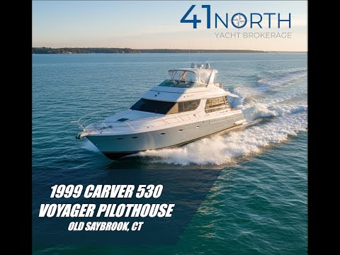 1999 Carver 530 Voyager Pilothouse Summer Wind Video