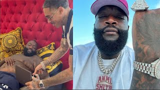 Rick Ross Gifted Luxury Pendant &amp; Cuban Link From Gunplay As Appreciation