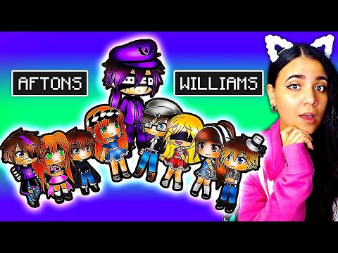 💜 The Afton Family Meets Williams Family! 👪 FNAF Gacha Life Mini Movie Reaction