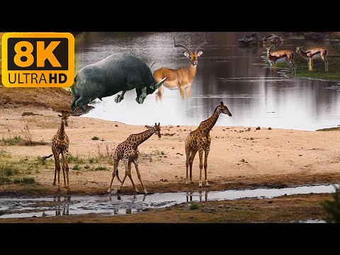 4K(ULTRA)HD African Wildlife: Arusha National Park - Real Sounds of Africa - 4K Video Ultra HD