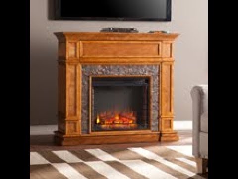 FE9333: Belleview Stacked Stone Look Media Center Electric Fireplace Product Video