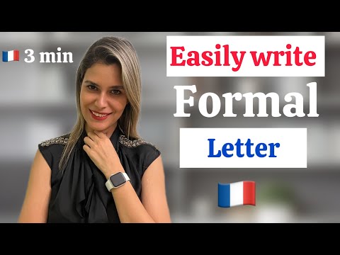 appropriate structures of formal letter in French language + sample of letter
