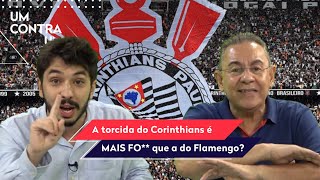 ‘A torcida do Corinthians é muito melhor que a do Flamengo!’ Repórter enquadra Flavio Prado