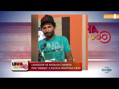 LINHA DE FOGO (29 10) LAVRADOR DE BATALHA É MORTO POR "œAMIGO" E POLíCIA INVESTIGA CASO