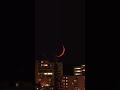 Crescent Moon 🌙 sets over downtown RVA #moon #shorts #crescentmoon #moonset