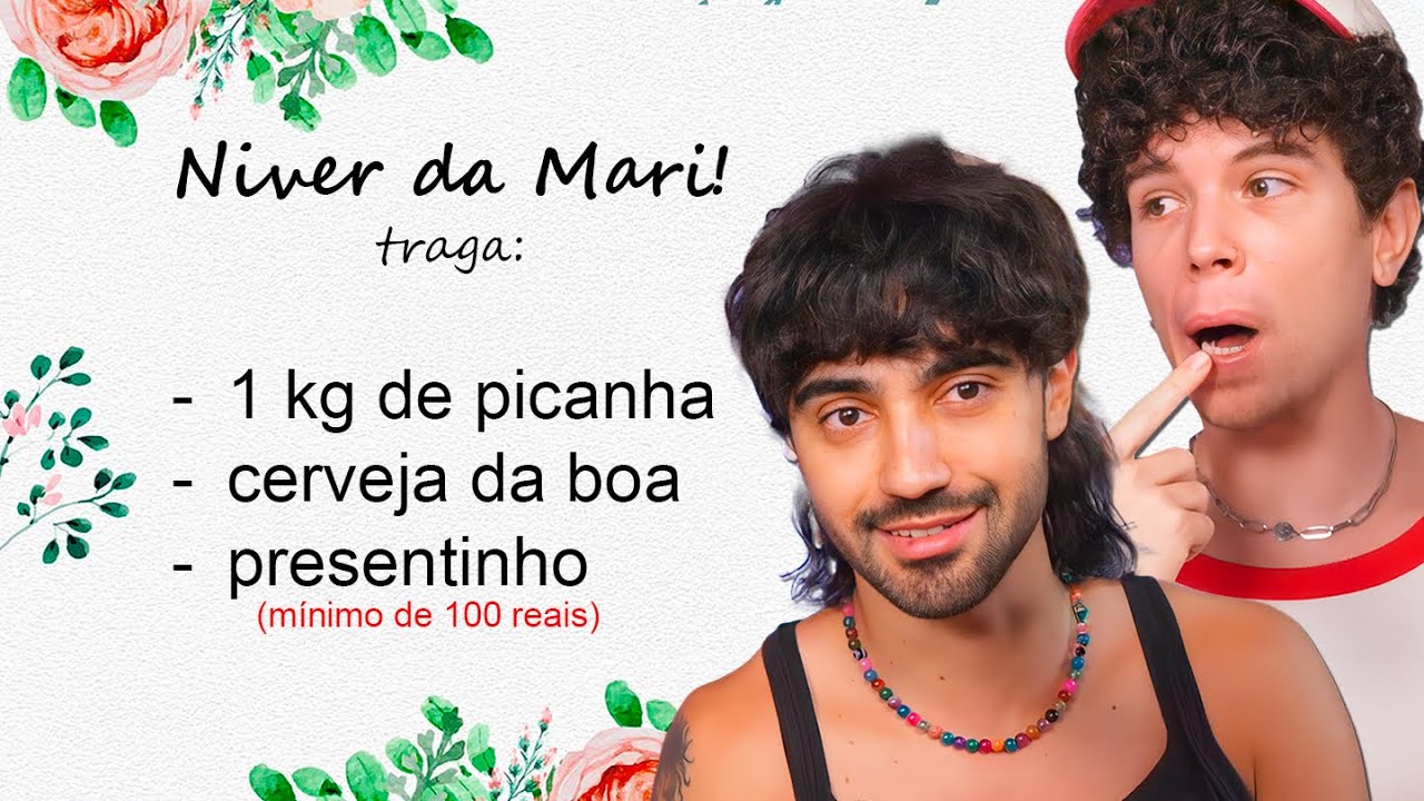 os convites de aniversário estão cada vez mais SEM NOÇÃO