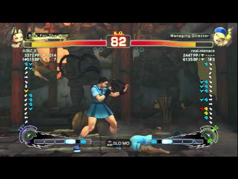 JUNZ_E1 (Ibuki) Vs real-menace (Yun) SSF4 AE Ranked Matches - PSN