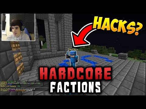 Minecraft Hardcore FACTIONS #13 - FOUND WHILE INVIS RAIDING!! (Facecam)