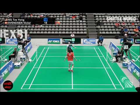 Is Victor SVENDSEN the Next Viktor AXELSEN? _ NG Tze Yong Vs Victor SVENDSEN _ @ShuttleWorld