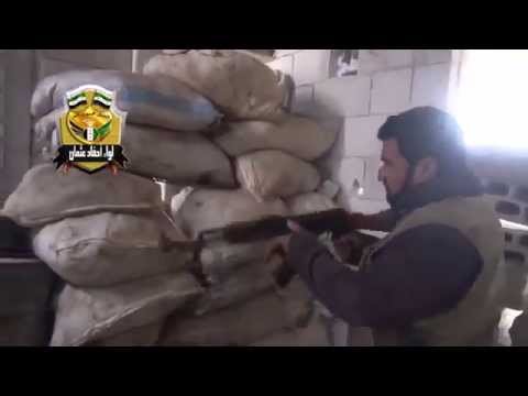 رباط مقاتلي لواء أحفاد عثمان في جبهة خضور في ريف حمص ورصد طريق إمداد قوات النظام باتجاه قرية أم شرشوح