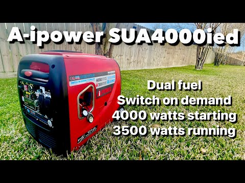 A-ipower Sua4000ied 4000 Watt Portable Inverter Generator