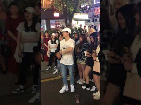 170618 Hongdae Busking - TVXQ The chance of love