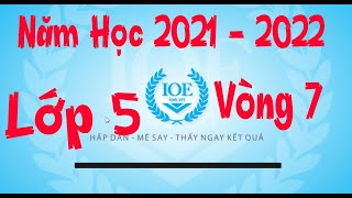 Thi IOE các vòng thi chính thức năm học 2021 – 2022