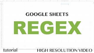 Google Sheets - RegEx REGEXEXTRACT, Functions Exctract, Replace, Match Tutorial - Part 1