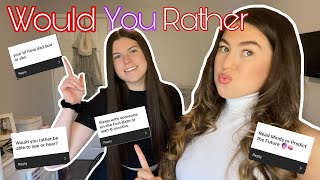 WOULD YOU RATHER *Some Juicy* | Karlee and Ambalee.
